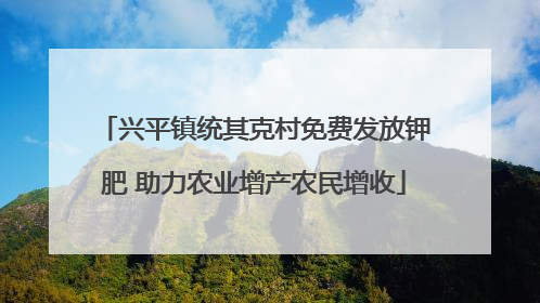 兴平镇统其克村免费发放钾肥 助力农业增产农民增收