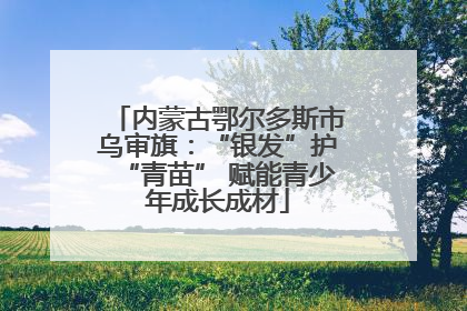 内蒙古鄂尔多斯市乌审旗：“银发”护“青苗” 赋能青少年成长成材