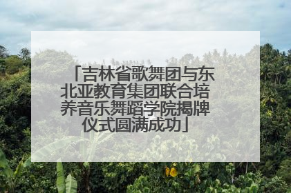 吉林省歌舞团与东北亚教育集团联合培养音乐舞蹈学院揭牌仪式圆满成功