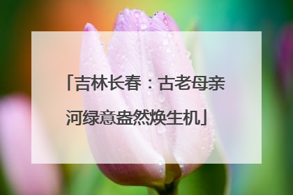 吉林长春：古老母亲河绿意盎然焕生机