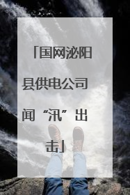 国网泌阳县供电公司闻“汛”出击