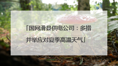 国网滑县供电公司：多措并举应对夏季高温天气