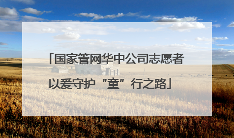国家管网华中公司志愿者以爱守护“童”行之路
