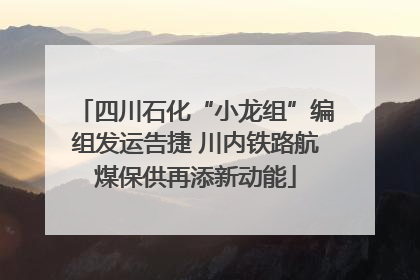 四川石化“小龙组”编组发运告捷 川内铁路航煤保供再添新动能