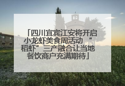 四川宜宾江安将开启小龙虾美食周活动 “稻虾”三产融合让当地餐饮商户充满期待