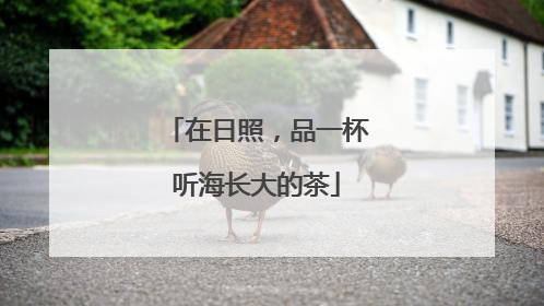 在日照，品一杯听海长大的茶