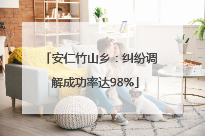 安仁竹山乡：纠纷调解成功率达98%
