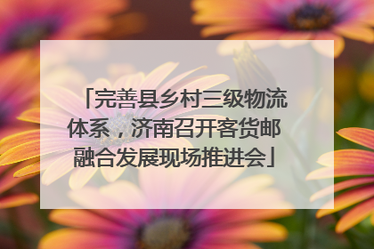 完善县乡村三级物流体系，济南召开客货邮融合发展现场推进会