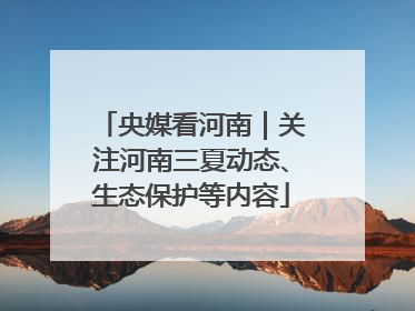 央媒看河南｜关注河南三夏动态、生态保护等内容