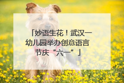 妙语生花！武汉一幼儿园举办创意语言节庆“六一”