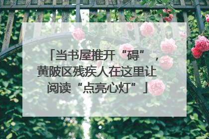 当书屋推开“碍”，黄陂区残疾人在这里让阅读“点亮心灯”