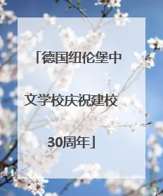 德国纽伦堡中文学校庆祝建校30周年