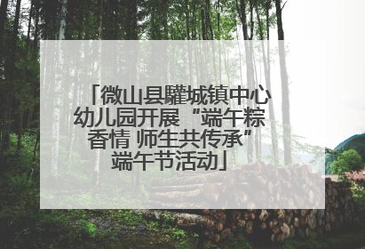 微山县驩城镇中心幼儿园开展“端午粽香情 师生共传承”端午节活动