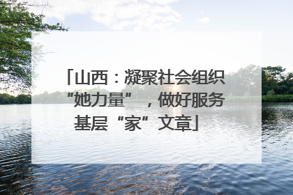 山西：凝聚社会组织“她力量”，做好服务基层“家”文章