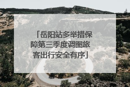 岳阳站多举措保障第三季度调图旅客出行安全有序