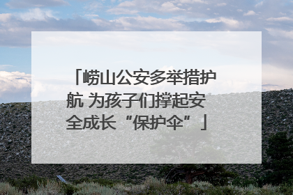 崂山公安多举措护航 为孩子们撑起安全成长“保护伞”