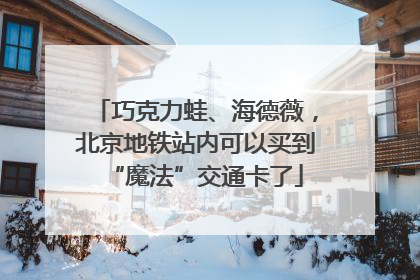 巧克力蛙、海德薇，北京地铁站内可以买到“魔法”交通卡了
