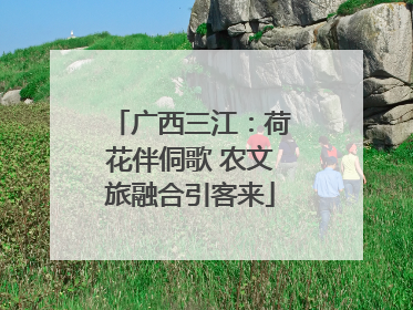 广西三江：荷花伴侗歌 农文旅融合引客来