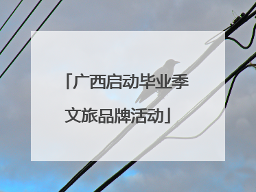 广西启动毕业季文旅品牌活动