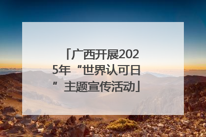 广西开展2025年“世界认可日”主题宣传活动