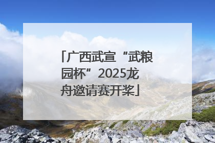广西武宣“武粮园杯”2025龙舟邀请赛开桨