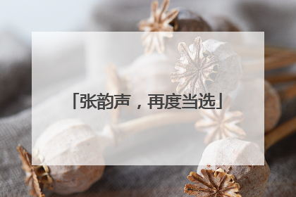 张韵声，再度当选