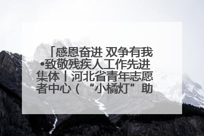 感恩奋进 双争有我•致敬残疾人工作先进集体丨河北省青年志愿者中心（“小橘灯”助残接力计划实施团队）：用温暖陪伴，守护特殊孩子成长
