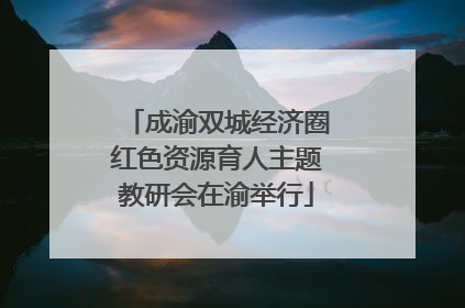 成渝双城经济圈红色资源育人主题教研会在渝举行