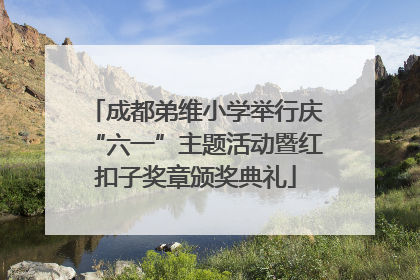 成都弟维小学举行庆“六一”主题活动暨红扣子奖章颁奖典礼