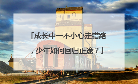成长中一不小心走错路，少年如何回归正途？