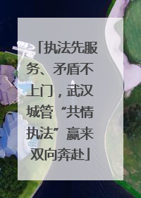 执法先服务、矛盾不上门，武汉城管“共情执法”赢来双向奔赴