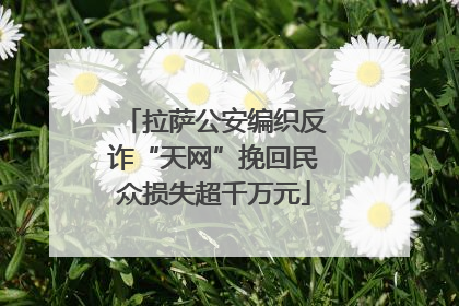 拉萨公安编织反诈“天网”挽回民众损失超千万元
