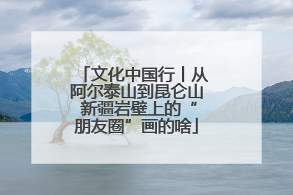 文化中国行丨从阿尔泰山到昆仑山 新疆岩壁上的“朋友圈”画的啥