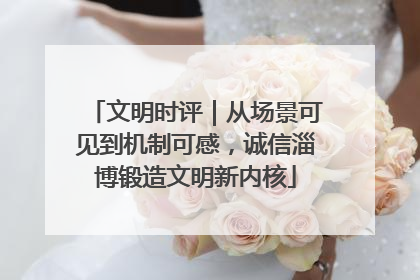 文明时评｜从场景可见到机制可感，诚信淄博锻造文明新内核