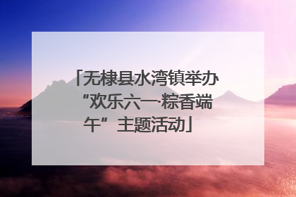 无棣县水湾镇举办“欢乐六一·粽香端午”主题活动