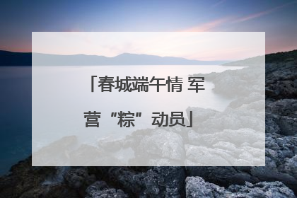 春城端午情 军营“粽”动员