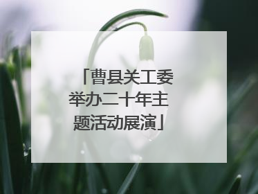 曹县关工委举办二十年主题活动展演