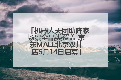 机器人天团助阵家场景全品类覆盖 京东MALL北京双井店6月14日启幕
