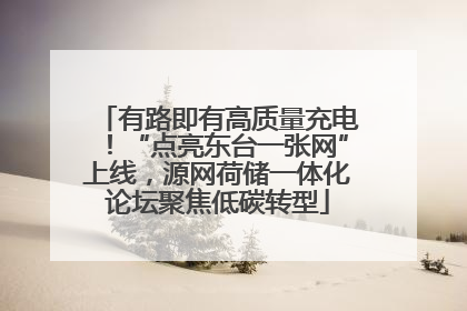 有路即有高质量充电！“点亮东台一张网”上线，源网荷储一体化论坛聚焦低碳转型