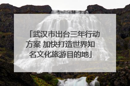 武汉市出台三年行动方案 加快打造世界知名文化旅游目的地