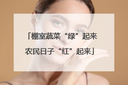棚室蔬菜“绿”起来 农民日子“红”起来