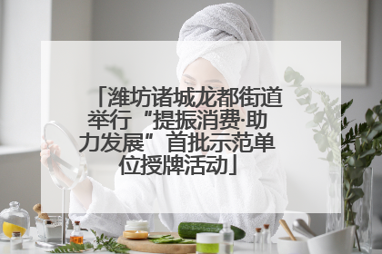 潍坊诸城龙都街道举行“提振消费·助力发展”首批示范单位授牌活动