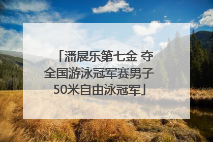 潘展乐第七金 夺全国游泳冠军赛男子50米自由泳冠军
