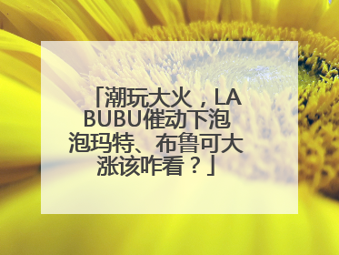 潮玩大火，LABUBU催动下泡泡玛特、布鲁可大涨该咋看？