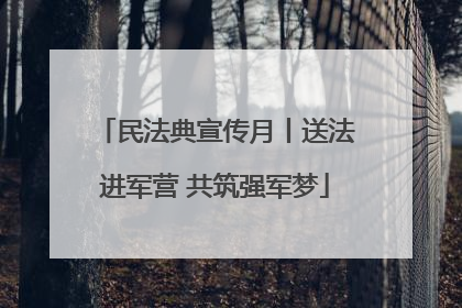 民法典宣传月丨送法进军营 共筑强军梦