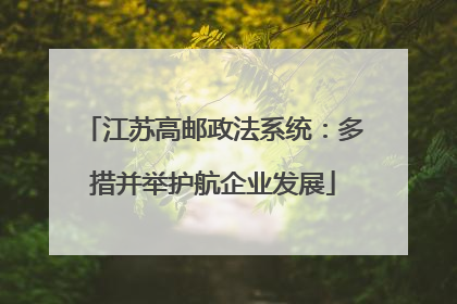 江苏高邮政法系统：多措并举护航企业发展