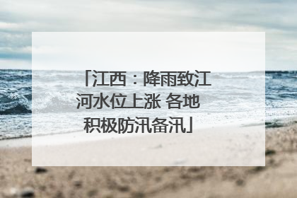江西：降雨致江河水位上涨 各地积极防汛备汛