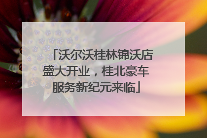沃尔沃桂林锦沃店盛大开业，桂北豪车服务新纪元来临