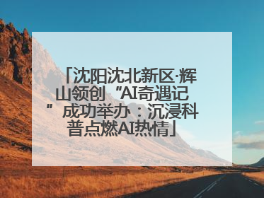 沈阳沈北新区·辉山领创“AI奇遇记”成功举办：沉浸科普点燃AI热情