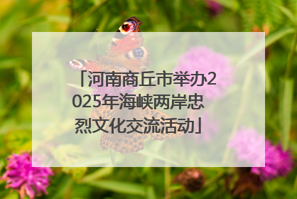 河南商丘市举办2025年海峡两岸忠烈文化交流活动